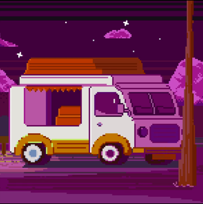 автобус с наложенной сепией