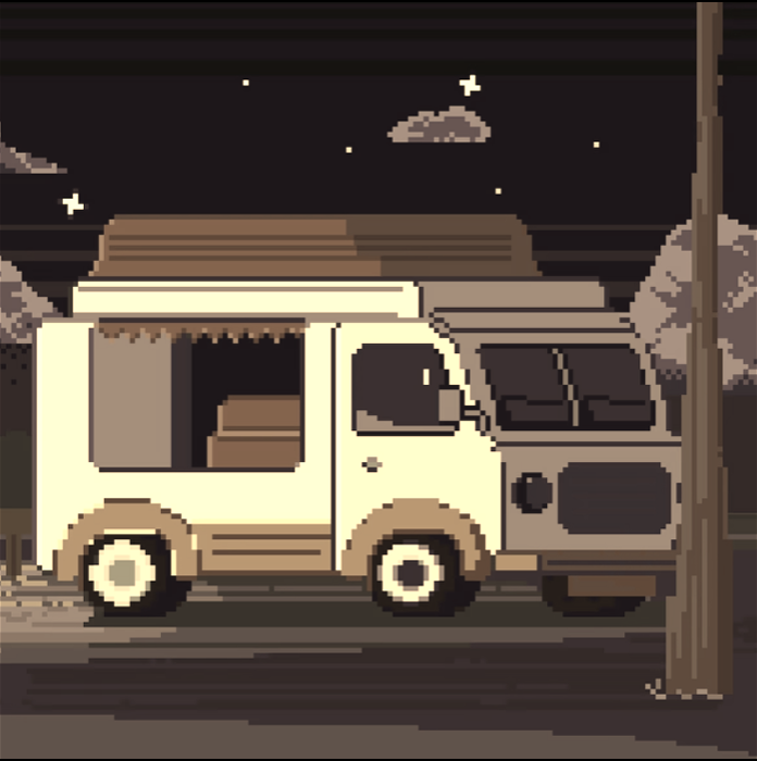 обесцвеченный автобус